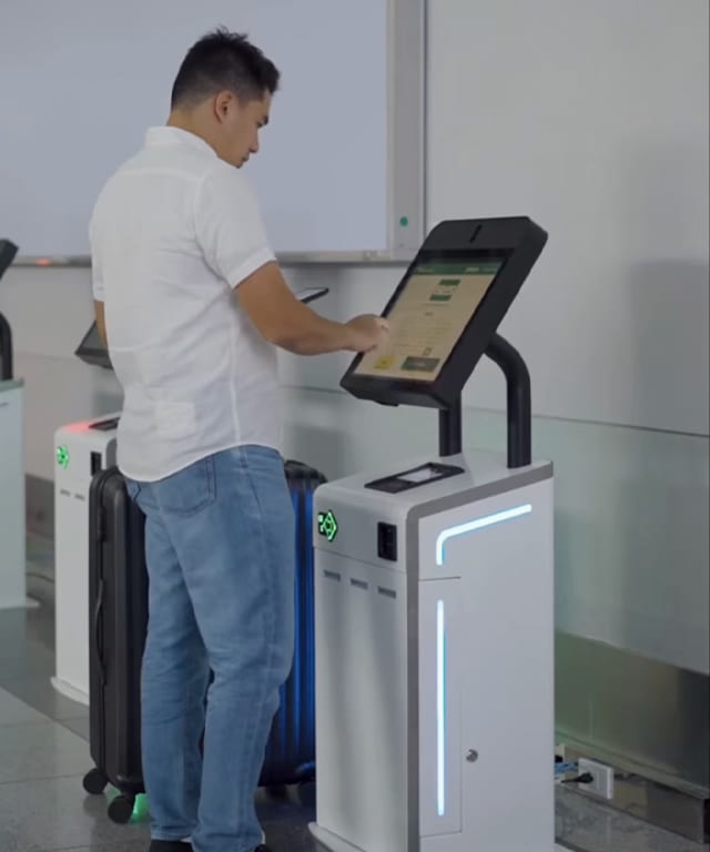 Self-check in kiosk at NAIA